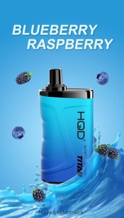 blåbær hindbær HQD TITAN 7000 pust 22D0XP10 - HQD vape Denmark
