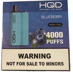 blåbær HQD BOX 4000 pust 22D0XP84 - HQD vape online shop