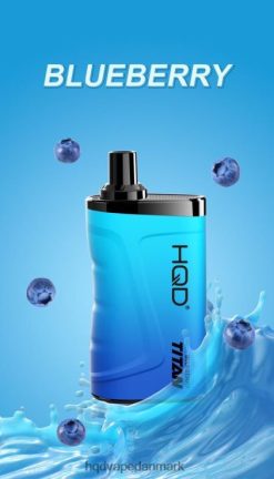 blåbær HQD TITAN 7000 pust 22D0XP5 - HQD vape shop