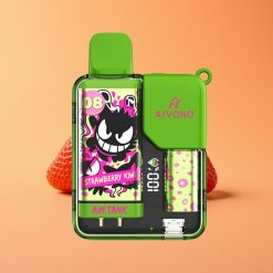 Denmark distributors Aivono Aim Tank 9500 Puffs Engangsdamper Jordbær Kiwi