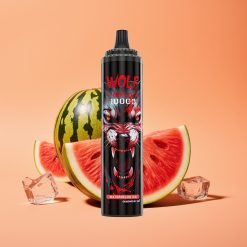 Denmark distributors JNR Wolf Niplo 10000 Puffs Engangs Vandmelon Is 20ml Type-C