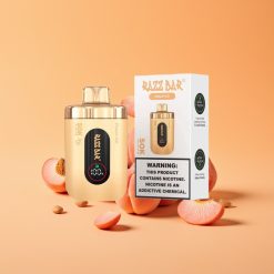 Denmark distributors Razz Bar 50K Puffs Disposable Vape Fersken Is