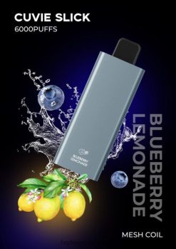 glat blåbær limonade HQD CUVIE SLICK 6000 pust 22D0XP38 - HQD vape factory