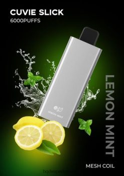 glat citronmynte HQD CUVIE SLICK 6000 pust 22D0XP35 - HQD vape shop