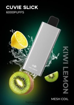 glat kiwi citron HQD CUVIE SLICK 6000 pust 22D0XP30 - HQD vape Denmark