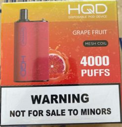 grapefrugt HQD BOX 4000 pust 22D0XP101 - HQD vape nicotine
