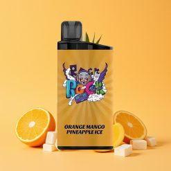IGET Bar 3500 Puffs Engangs Vape Appelsin Mango Ananas Is med 1.2 Ohm Mesh Coil