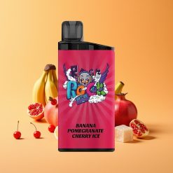 IGET Bar 3500 Puffs Engangs Vape Banan Granatæble Kirsebær Is 1400 mAh