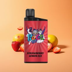 IGET Bar 3500 Puffs Engangs Vape Jordbær Citron Is med 1400 mAh Batteri