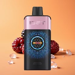 IGET ONE 12000 Puffs Engangs Vape Brombær Is med 2700 mAh Batteri og Stort Kurvet Farveskærm