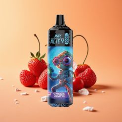 JNR Alien 10000 Puffs Bærbar E-cigaret Jordbær hindbær kirsebær is
