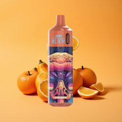JNR Alien 10000 Puffs Engangs Vape Jernbryg med Type-C Hurtigopladning og RGB-lys