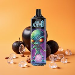 JNR Alien 10000 Puffs Engangs Vape Sort Is med 850mAh Batteri