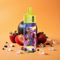 JNR Alien 10000 Puffs Engangsvaper Sort Drageis med Type-C Hurtigopladning