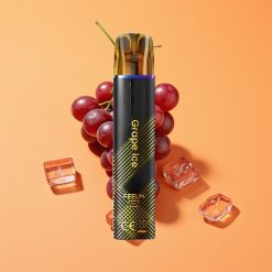 JNR Black&Golden 600+200 Puffs Engangs Vape Vindrueis med 800 Puffs og 550mAh