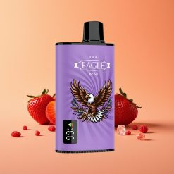 JNR EAGLE Smart 23000 Puffs Disposable Vape Jordbær Is med Digital Skærm og 1.0ohm Mesh Coil