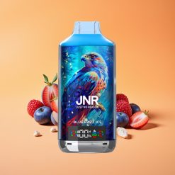JNR Falcon X 18000 Puffs Disposable Vape Blå Hindbær Is med Digital Display og Type-C Hurtigopladning