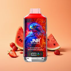 JNR Falcon X 18000 Puffs Disposable Vape Jordbær Vandmelon Is med 750mAh & Type-C