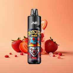 JNR Joker 24K Puffs Engangs Vape Jordbær Is med 800mAh Batteri og Type-C Opladning