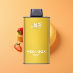 JNR Mega Box 25000 Puffs Engangs Vape Jordbær Banan med Type-C Hurtigopladning