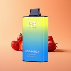 JNR Mega Box 25000 Puffs Engangs Vape Jordbær Hindbær Is med 30ml E-væske & Type-C Opladning