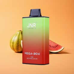 JNR Mega Box 25000 Puffs Engangsvaper Kiwi Vandmelon Is med 850mAh Batteri
