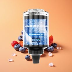 JNR Mega Shisha Hookah 100K Desktop Kompatibilitet Blåbær Is med 60ml e-Liquid og 2200mAh Batteri