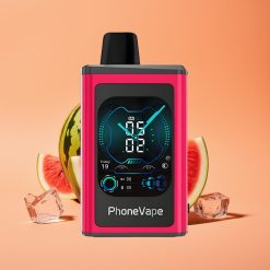 JNR PhoneVape 30000 puff Engangs Vape Vandmelon Is med Turbo Mode og App Styring