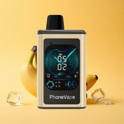 JNR PhoneVape 30000 puffs Engangs Vape Banan Is med Turbo Mode og App Kontrol