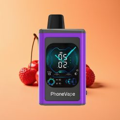 JNR PhoneVape 30000 puffs Engangs Vape Kirsebær Jordbær Hindbær med Turbo Mode