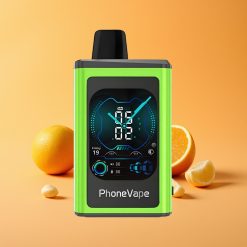 JNR PhoneVape 30000 puffs Engangs Vape Sur Æble Is med Turbo Mode og App Kontrol
