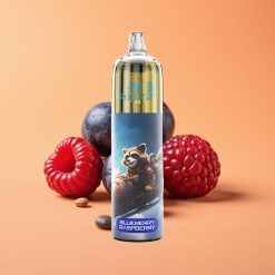 JNR Rocket-X 12400 Puffs Engangs Vape Blåbær Hindbær med Justerbar Luftgennemstrømning og Type-C Hurtigopladning