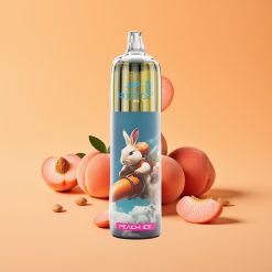 JNR Rocket-X 12400 Pugs Disposable Vape Fersken Is med Justerbar Luftflow & Type-C Hurtigopladning