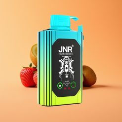 JNR Shisha Hookah Box 20500 Puffs Engangs Vape Jordbær Kiwi med 25ml E-væske