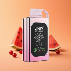 JNR Shisha Hookah Box 20500 Puffs Engangs Vape Kirsebær Vandmelon Fryse med HD Display & Type-C Opladning