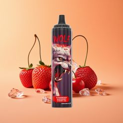 JNR Wolf Niplo 10000 Puffs Engangs Vape Jordbær Hindbær Kirsebær Is 20ml 650mAh