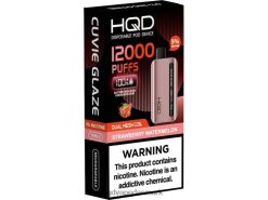 jordbær vandmelon HQD CUVIE GLAZE engangs vape 12000 22D0XP261 - HQD vape nicotine