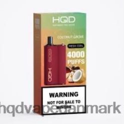kokosnøddelund HQD BOX 4000 pust 22D0XP73 - HQD vape københavn