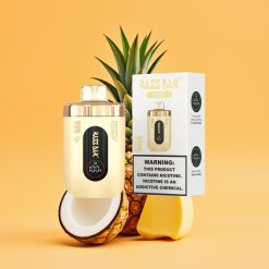 Razz Bar 50K Puffs Disposable Vape Ananas Kokos med 650 Mah Batteri