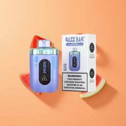 Razz Bar 50K Puffs Disposable Vape Jordbær Vandmelon Bubble Gum
