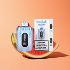 Razz Bar 50K Puffs Engangs Vape Hindbær Vandmelon med 650 Mah Batteri