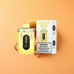 Razz Bar 50K Puffs Engangs Vape Jordbær Banan med 650 Mah Batteri og Type-C Opladning