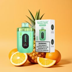 Razz Bar 50K Puffs Engangs Vape Tropisk Frugt og 650 Mah Batteri