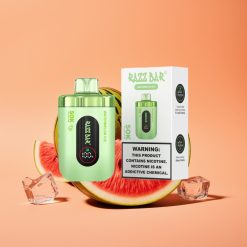 Razz Bar 50K Puffs Engangs Vape Vandmelon Is med 1.0 Ohm Mesh Coil og 650 Mah Batteri