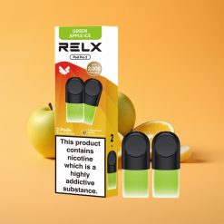Relx Pod Pro 2 Grøn Æble Is Nicotinindhold 1.8% 600 puff 1.9ml