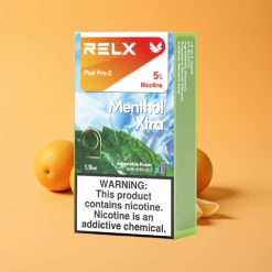 Relx Pod Pro 2 Vape Device Nicotin Indeholder 5% Mentol Ekstra