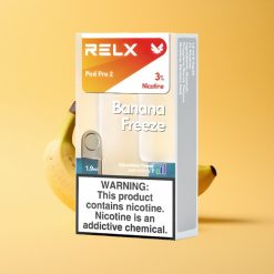 RELX Pod Pro 2 Vape Device Nicotinindhold 3% Bananfrys med 600 puff og 1,9ml