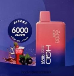 ribena HQD HBAR 6000 pust 22D0XP53 - HQD vape københavn
