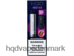 rød is HQD CUVIE PLUS 2.0 engangs 22D0XP245 - HQD vape shop