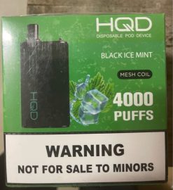 sort is mynte HQD BOX 4000 pust 22D0XP108 - HQD vape factory